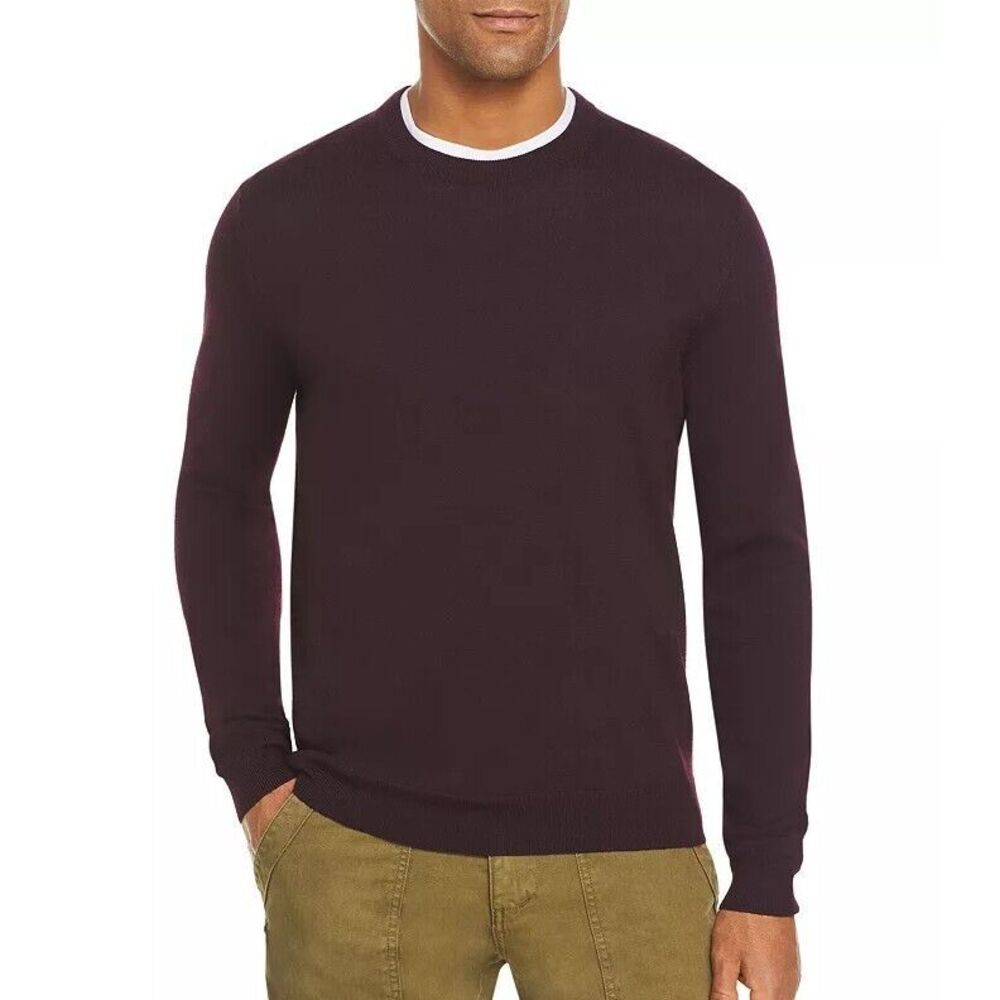 NWT Bloomingdale's 100% Merino Wool Crewneck Sweater XXL Raisin